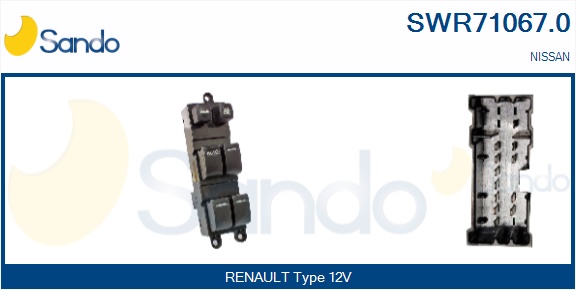 Interruttore, alzacristallo SANDO SWR71067.0