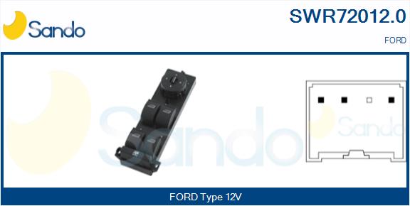 Interruttore, alzacristallo SANDO SWR72012.0