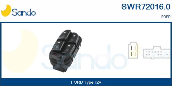 Interruttore, alzacristallo SANDO SWR72016.0