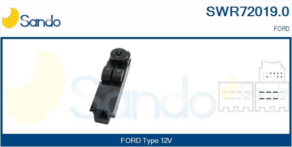 Interruttore, alzacristallo SANDO SWR72019.0