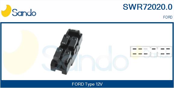 Interruttore, alzacristallo SANDO SWR72020.0