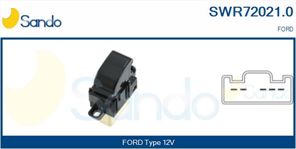 Interruttore, alzacristallo SANDO SWR72021.0