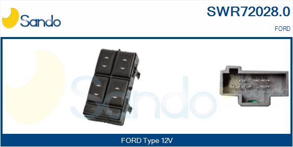 Interruttore, alzacristallo SANDO SWR72028.0