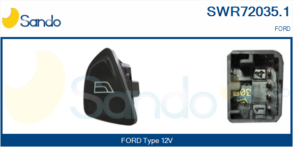 Interruttore, alzacristallo SANDO SWR72035.1