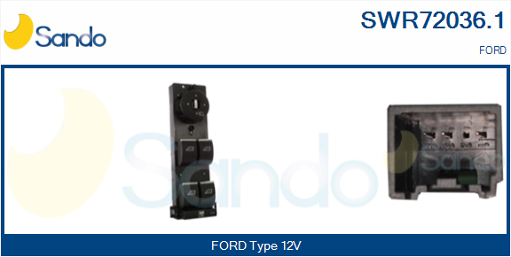Interruttore, alzacristallo SANDO SWR72036.1