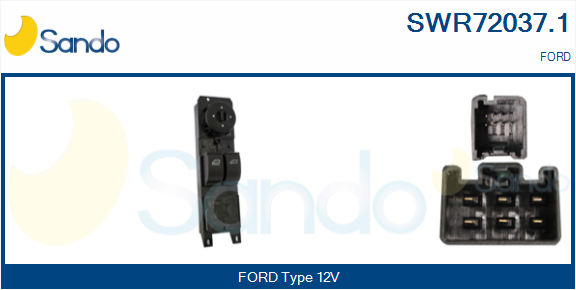 Interruttore, alzacristallo SANDO SWR72037.1