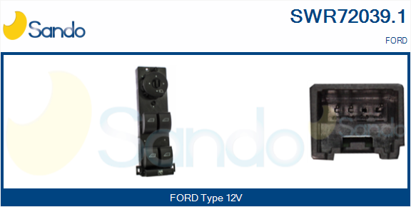 Interruttore, alzacristallo SANDO SWR72039.1