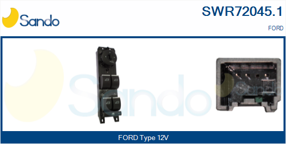 Interruttore, alzacristallo SANDO SWR72045.1