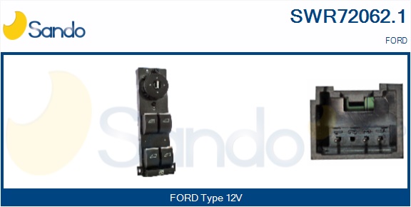 Interruttore, alzacristallo SANDO SWR72062.1