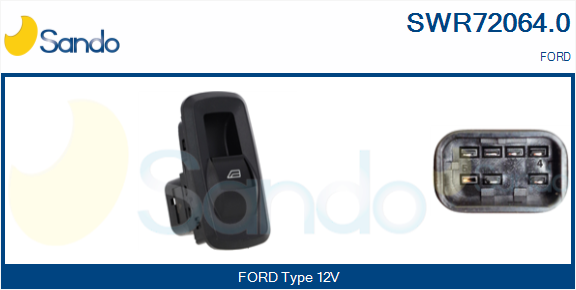 Interruttore, alzacristallo SANDO SWR72064.0