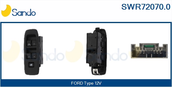 Interruttore, alzacristallo SANDO SWR72070.0