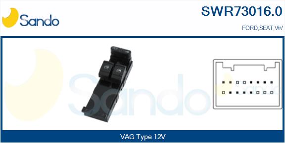 Interruttore, alzacristallo SANDO SWR73016.0