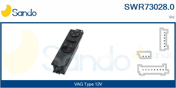 Interruttore, alzacristallo SANDO SWR73028.0