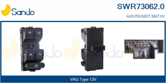 Interruttore, alzacristallo SANDO SWR73062.0