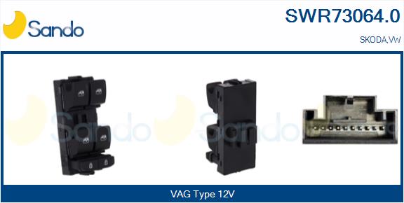 Interruttore, alzacristallo SANDO SWR73064.0