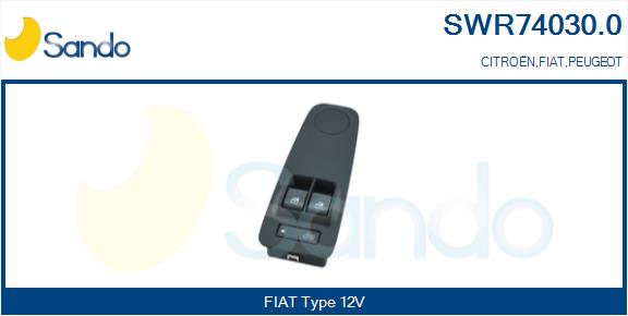 Interruttore, alzacristallo SANDO SWR74030.0