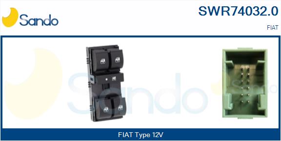 Interruttore, alzacristallo SANDO SWR74032.0