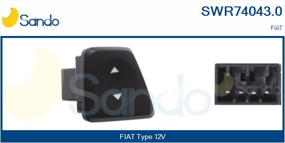 Interruttore, alzacristallo SANDO SWR74043.0