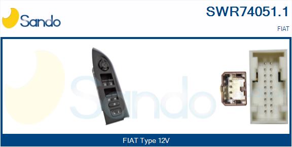 Interruttore, alzacristallo SANDO SWR74051.1