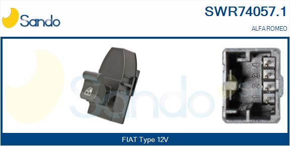 Interruttore, alzacristallo SANDO SWR74057.1