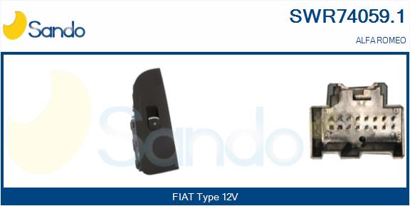 Interruttore, alzacristallo SANDO SWR74059.1