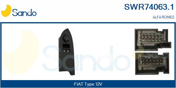 Interruttore, alzacristallo SANDO SWR74063.1