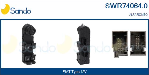 Interruttore, alzacristallo SANDO SWR74064.0