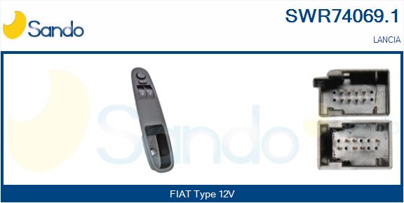 Interruttore, alzacristallo SANDO SWR74069.1