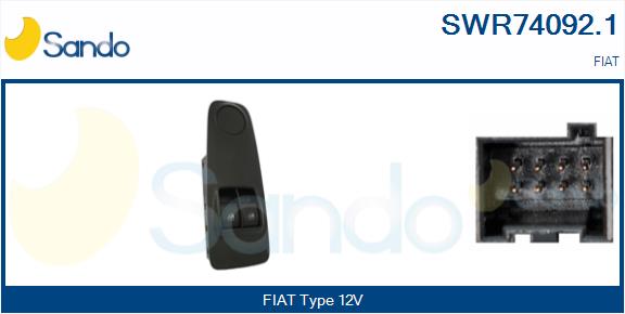 Interruttore, alzacristallo SANDO SWR74092.1