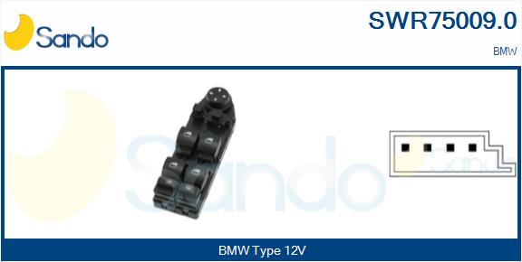 Interruttore, alzacristallo SANDO SWR75009.0