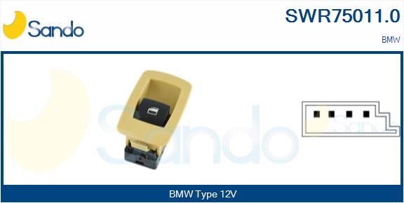 Interruttore, alzacristallo SANDO SWR75011.0