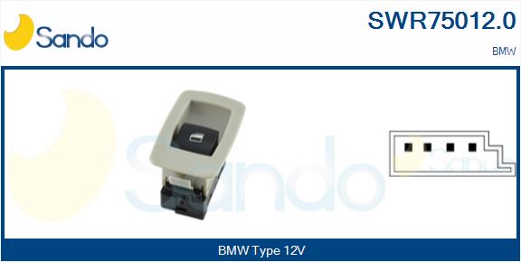 Interruttore, alzacristallo SANDO SWR75012.0