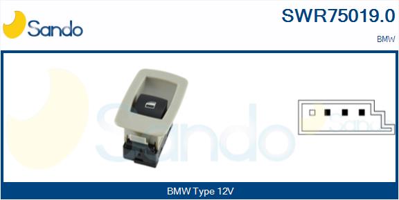 Interruttore, alzacristallo SANDO SWR75019.0