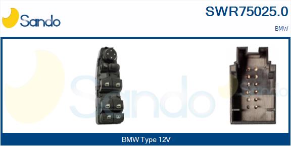 Interruttore, alzacristallo SANDO SWR75025.0