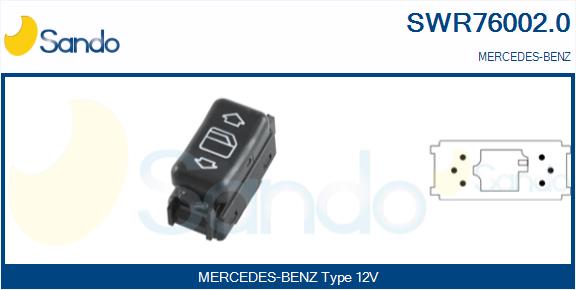 Interruttore, alzacristallo SANDO SWR76002.0