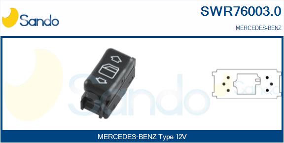 Interruttore, alzacristallo SANDO SWR76003.0