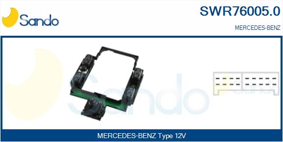 Interruttore, alzacristallo SANDO SWR76005.0