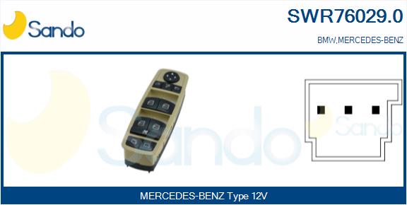 Interruttore, alzacristallo SANDO SWR76029.0