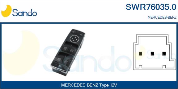 Interruttore, alzacristallo SANDO SWR76035.0