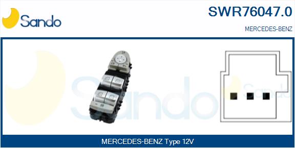 Interruttore, alzacristallo SANDO SWR76047.0