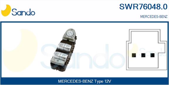 Interruttore, alzacristallo SANDO SWR76048.0