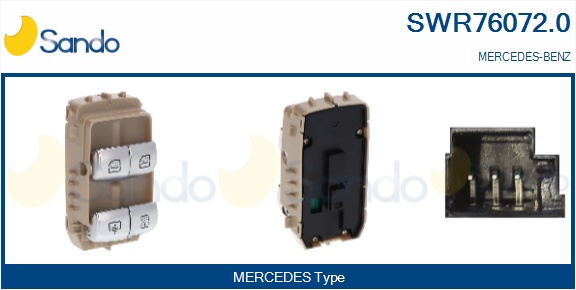 Interruttore, alzacristallo SANDO SWR76072.0