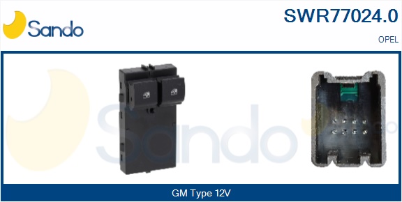 Interruttore, alzacristallo SANDO SWR77024.0