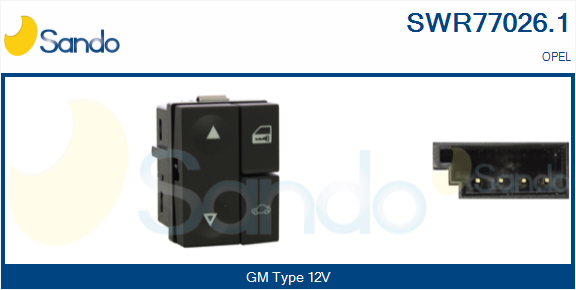 Interruttore, alzacristallo SANDO SWR77026.1