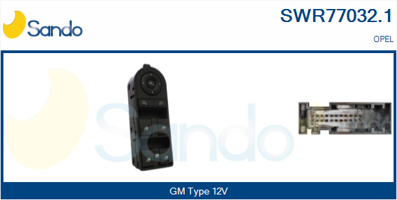 Interruttore, alzacristallo SANDO SWR77032.1