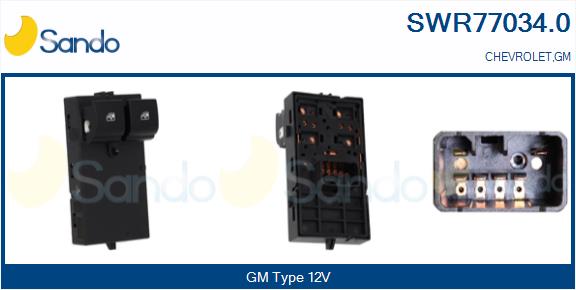 Interruttore, alzacristallo SANDO SWR77034.0