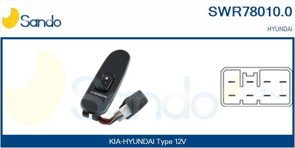 Interruttore, alzacristallo SANDO SWR78010.0