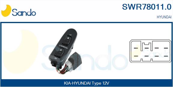 Interruttore, alzacristallo SANDO SWR78011.0