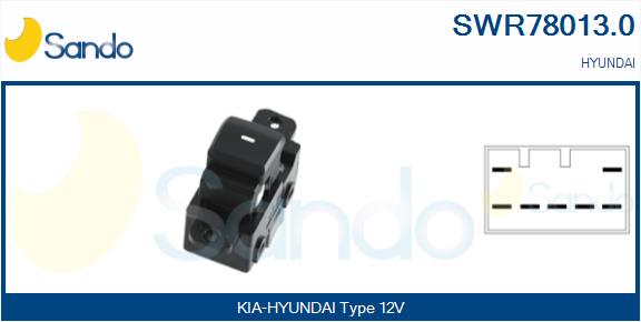 Interruttore, alzacristallo SANDO SWR78013.0