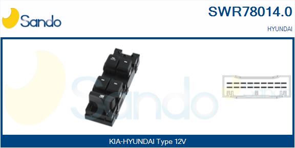 Interruttore, alzacristallo SANDO SWR78014.0